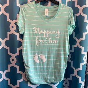 Maternity T-shirt 2x “napping for two”